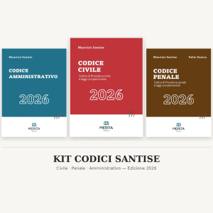 Offerta Codici Santise 2026 con Codice civile, Codice penale e Codice amministrativo