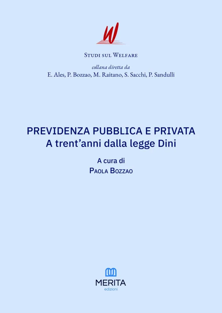 Copertina del libro Previdenza pubblica e privata. A trent’anni dalla legge Dini