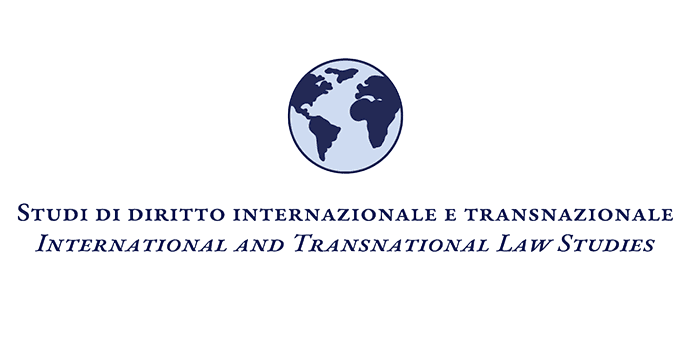 Logo della collana Studi di diritto internazionale e internazionale