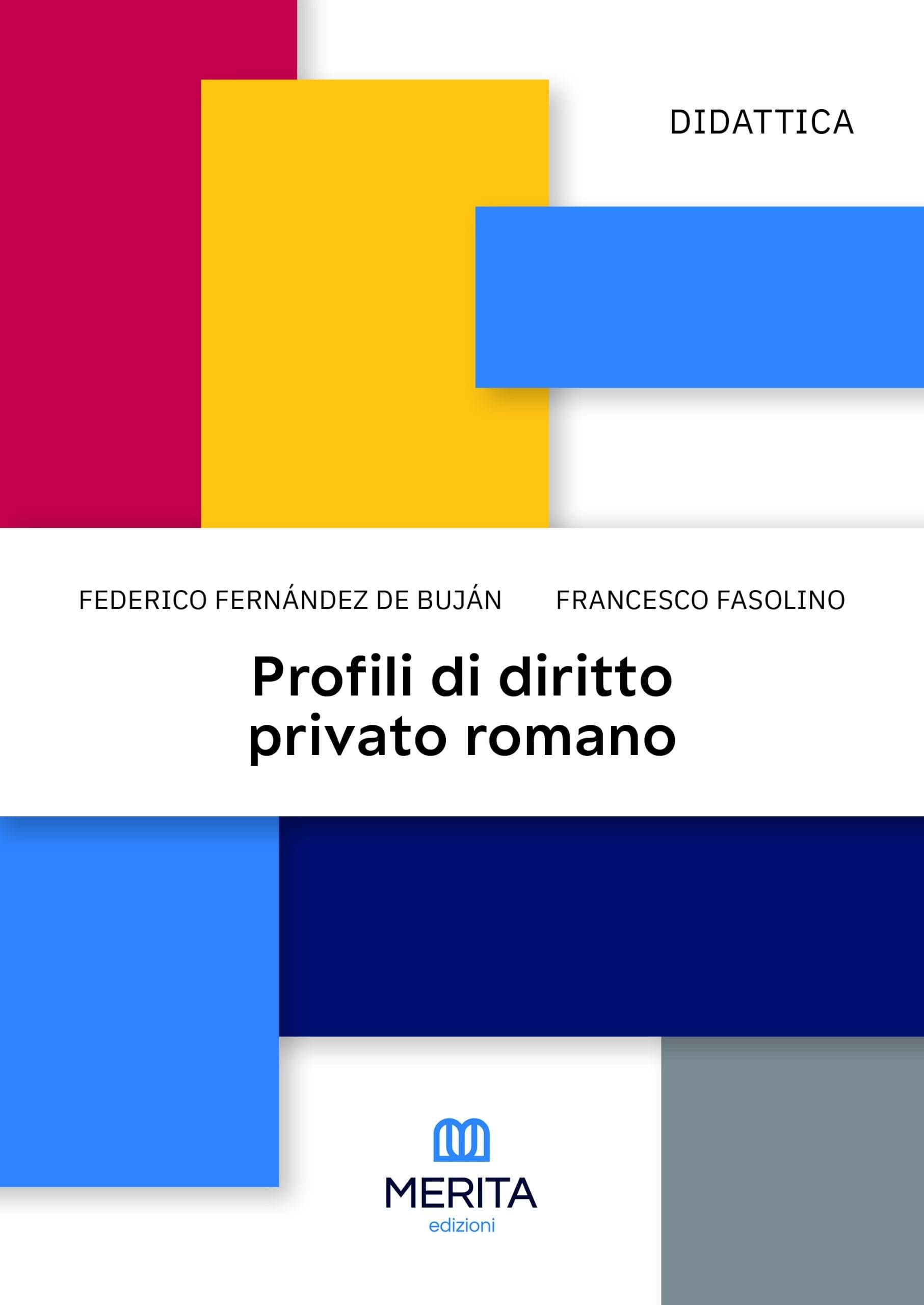 copertina libro profili del diritto privato romano